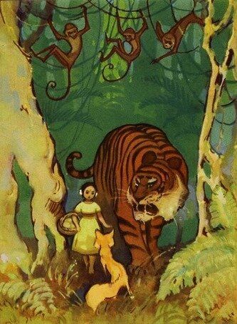 Девочка в джунглях мультфильм (1956)